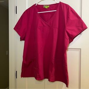 Crocs Medical Apparel Scrub Top Pink Size XXL